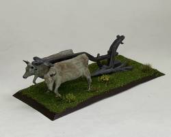 Oxen Plow (painted)